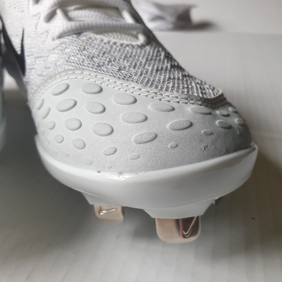 Nike Wm's Lunar Hyperdiamond 2 Pro White Softball Cleats w/ 9 Metal Spikes 5.5 - Picture 8 of 16